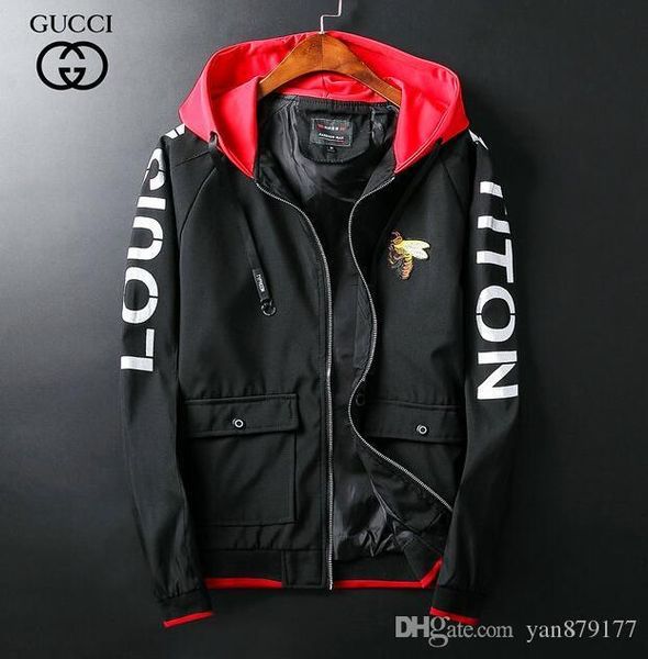 

Men de igner jacket coat luxury weat hirt hoodie long leeve autumn port zipper brand windbreaker men clothe plu ize hoodie j10823, Black;brown