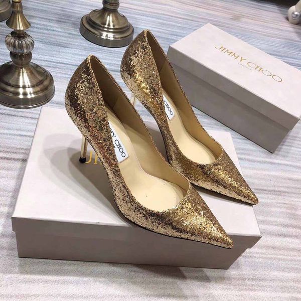 

new style luxury ladies high heels party ballet wedding shoe sandals slippers triple fashion designer women's shoe with height 8.5cm, Black