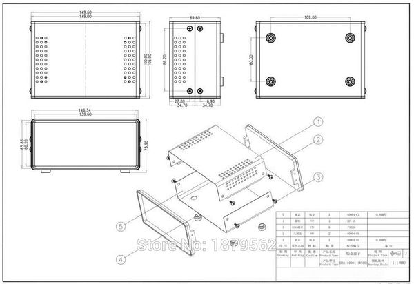 

2 pcs/lot 150*100*70mm iron enclosure for junction box diy electronic project cases switch control box