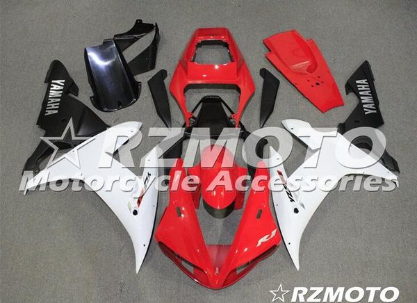 

oem quality new abs full fairing kits fit for yamaha yzf r1 02 03 yzf1000 2002 2003 r1 bodywork set custom red white