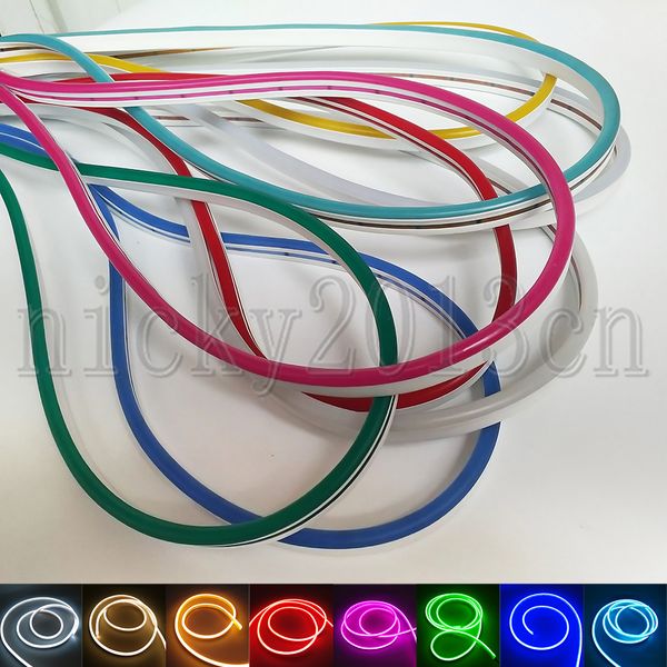 

Super bright 12v 2835 led neon tube flex trip rope light ilica gel 6mm 12mm 120led m ip67 waterproof for club adverti ing ign diy