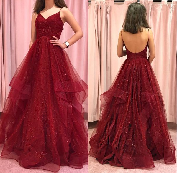 

v neck elegant red mermaid evening formal dresses 2019 sparkling sequined prom dress evening gowns evening wear robe de soiree abendkleider, Black;red