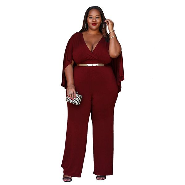 

wide leg solid rompers women jumpsuit loose casual body women v neck playsuit, Black;white