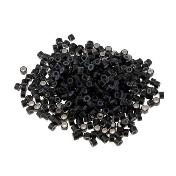 

silicone lined micro beads, micro link rings lined beads stick
