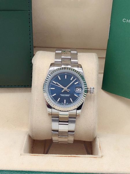 

ladies mechanical watch m178274-0037 model.the logs.automatic machine size: 31mm, single length: 316 fine steel 2813 movement, Slivery;brown