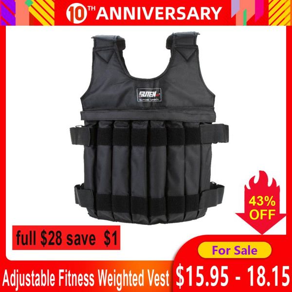 

20kg 50kg adjustable weighted vest training exercise training fitness jacket gym workout boxing waistcoat fitness equipment