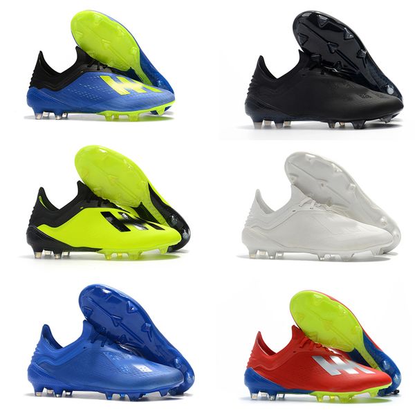 

new world cup x 18.1 knit fg mens soccer cleats crampons de football boots scarpe calcio zapatos botas de futbol skeletalweave shoes, Black