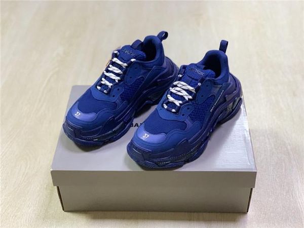 

high-end quality couple men's and women's casual sports shoes paris crystal air cushion bottom men's shoes 12, Black