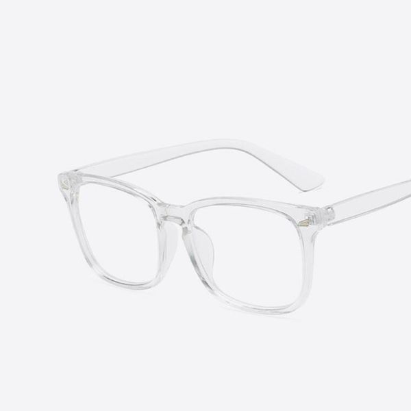 Großhandel - Frame Klare Linse Myopie Nerd Black Sonnenbrille Zwei Ton Niet Brillen Frames Frauen