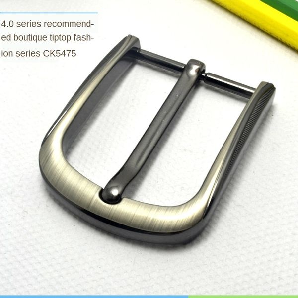 

men's premium durable allergy belt friendly genuine leather belt pin buckle zinc alloy buckle, Slivery;black