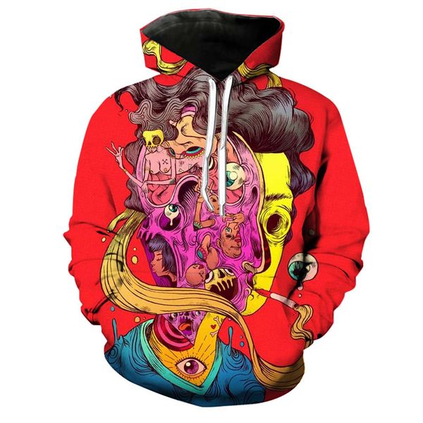 

3d animal hoodies mens women funny cute cartoon hooded 2019 hip hop sweatshirts male streetwear boys fashion hoody male clothes, Black