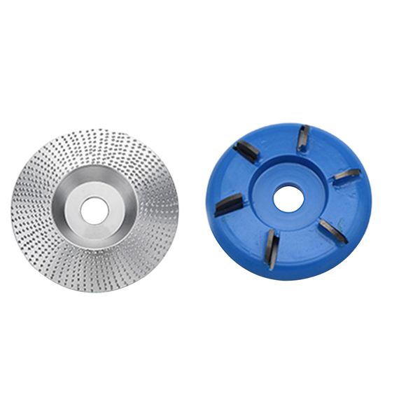

2pcs/set shaping angle grinder disc mini accessories wood grinding wheel woodworking tool six-tooth miling cutter home abrasive