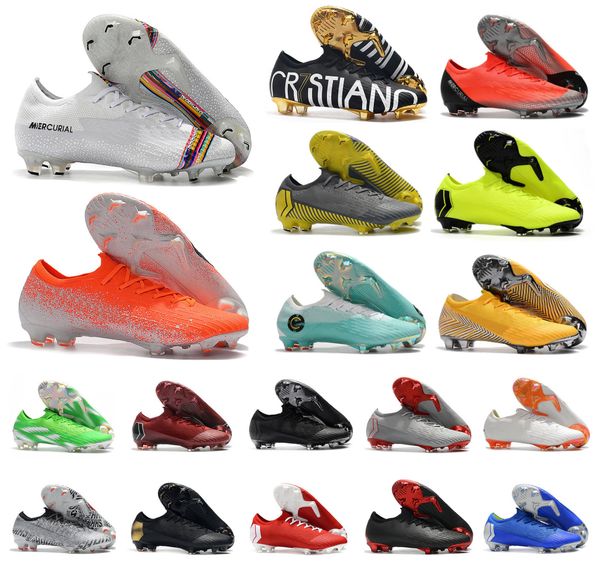 

men mercurial vapors fury vii xii elite fg 12 superfly vi 6 360 cr7 njr low ronaldo neymar women kids soccer football shoes size 35-45