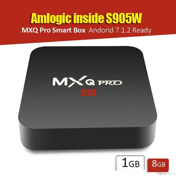

mx2 mxq pro amlogic s905w quad core android 7.1 tv box with customized 17.6 4k media player