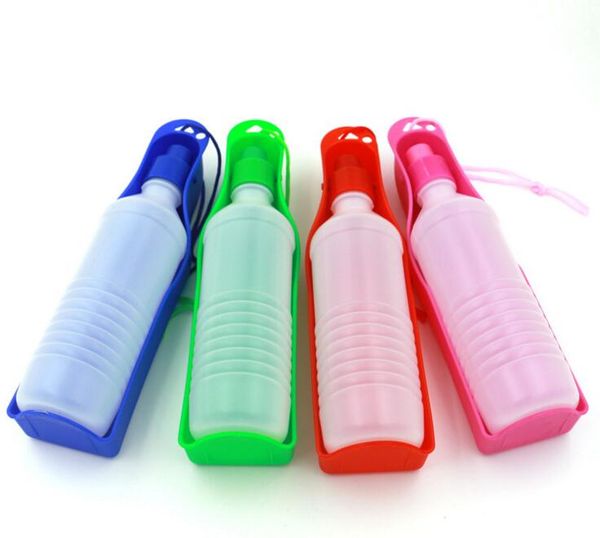 

250ml 500ml outdoor portable pet dog drink bottle daily travel pet dog kettle 500ml trumpet groove pet feed water tool