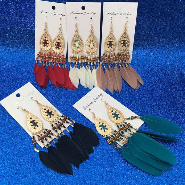 

feather tassel earrings dangle ear cuffs gold chandelier ear rings designer earrings designer jewelry women earrings 350070, Silver