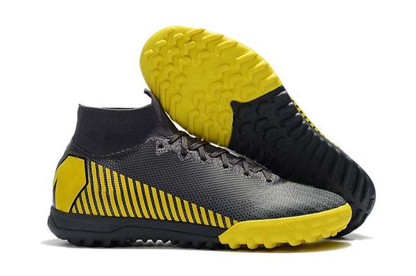 

man mercurial superfly vi elite cr7 ic tf indoor soccer cleats neymar designer high help yellow trainers football boots sports shoes