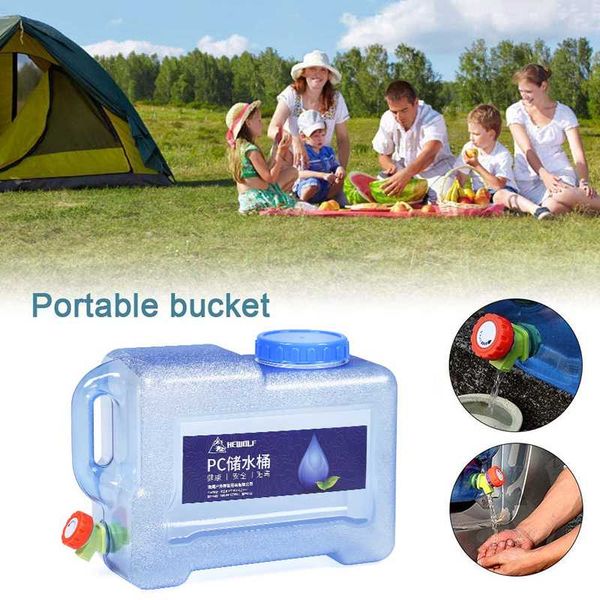 

portable water bucket container outdoor camping water container pc storage tank for car driving hiking picnic bbq travel