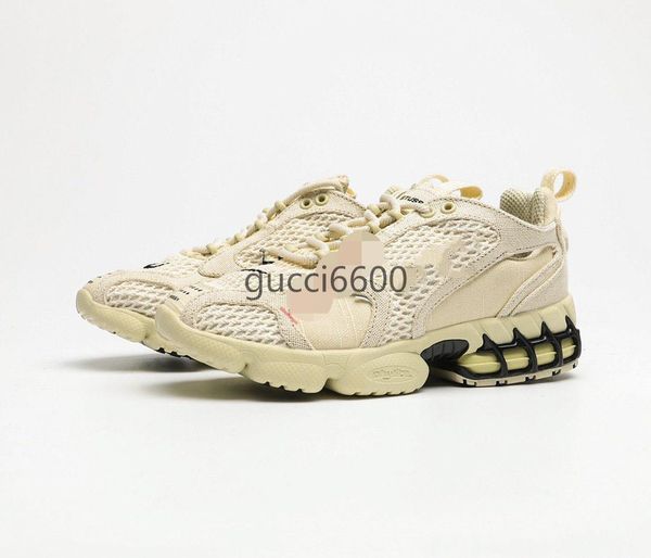 

new colour authentic stussy zoom spiridon caged pure platinum fossil women men hococal running shoes sports sneakers cq5486-200 cu1854-001, Black
