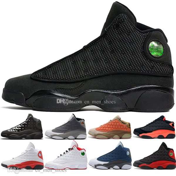 

13 13s cap and gown terracotta blush mens basketball shoes cat black infrared flints bred men sports sneakers designer trainers