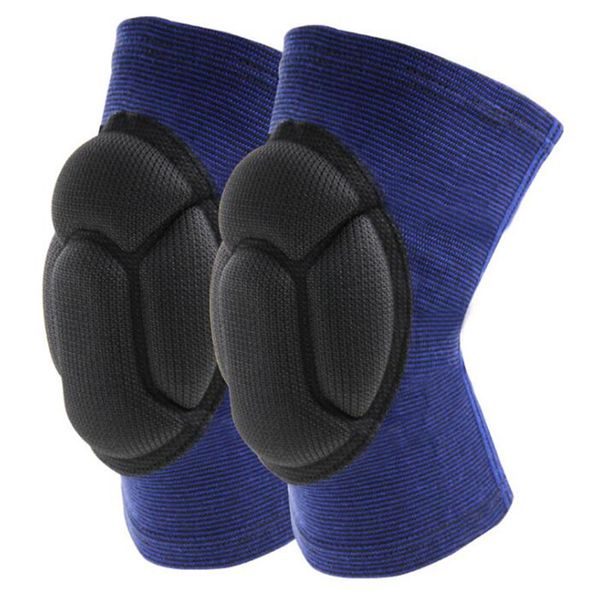 

1 pair sponge knee pads brace support thickening patella guard lap protector for football volleyball1, Black;gray