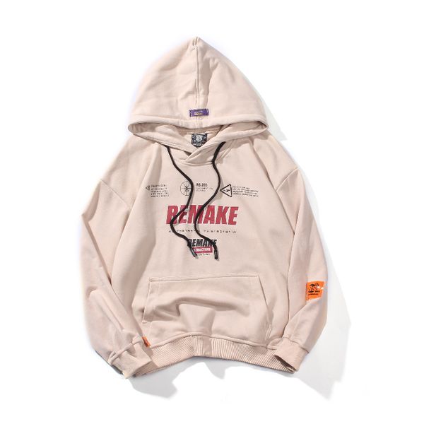 

2019 Mens New Hoodie Casual Oversize Hip-Hop Style Cotton Loose Version Spring Time Thin Fashionable Hoodies