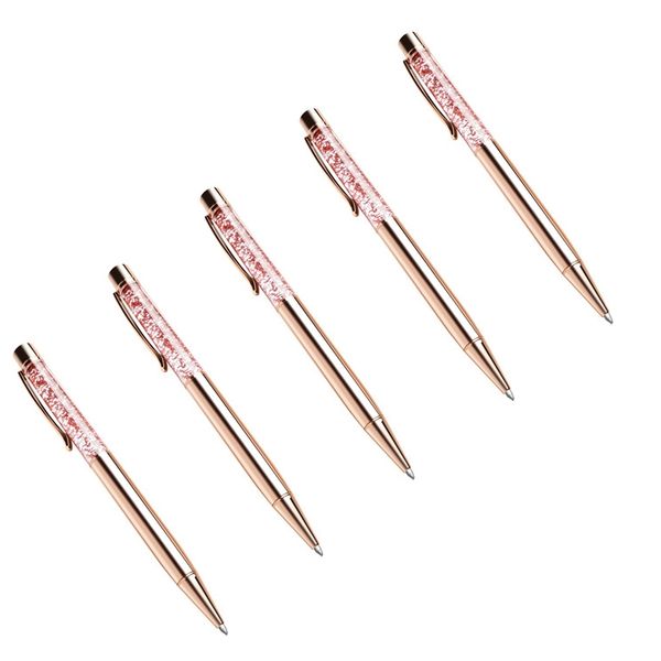 

quicksand шариковая ручка, dynamic liquid flower pen, metal шариковая с черными чернилами refill перо канцелярские sch, Blue;orange