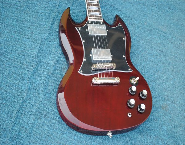 

signature mahogany body red sg with p90 pickups electric guitar