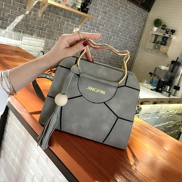 

women's bag new style handbag joint crack shoulder bag pu cross-body women's