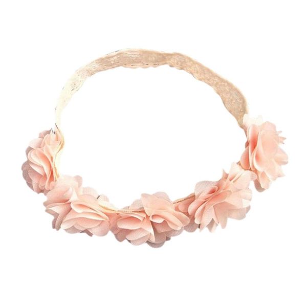 

cute baby girl toddler lace flower hair band headwear kids headband accessories decor, Slivery;white