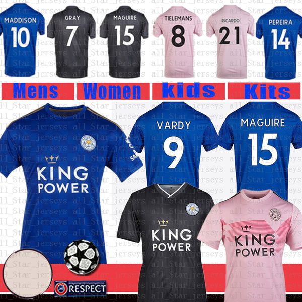 

leicester soccer jersey maddison vardy ndidi ayoze gray chilwell football shirt pereira maguire tielemans ricardo mendy maillots de foot, Black;yellow