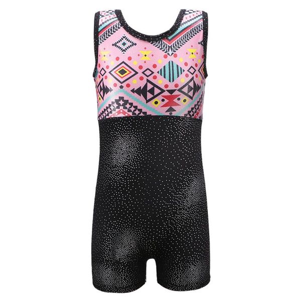 

girls kikds leotards gymnastics ballet tutu patchwork style backless professional dance wear biketard playwear costume 3-10y, Black;red