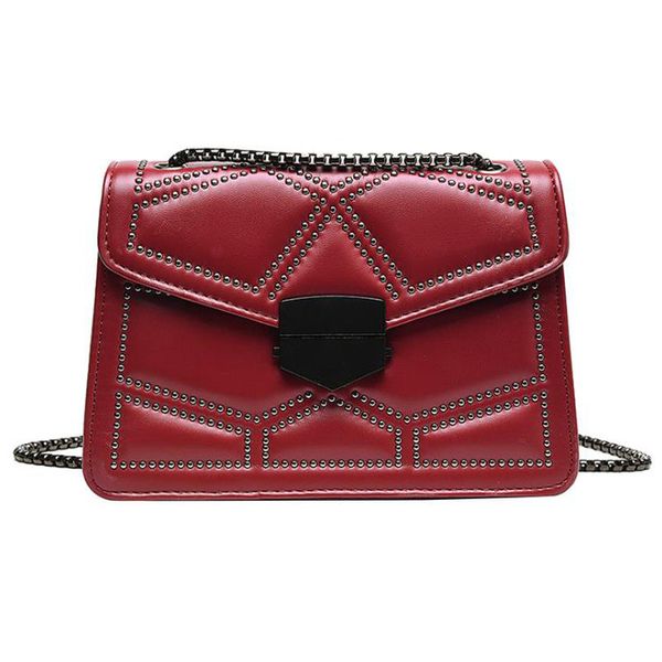 

crossbody bags women shoulder bag rivet chain handbags designer messenger shoulder bags small shape bag purses bolso mujer