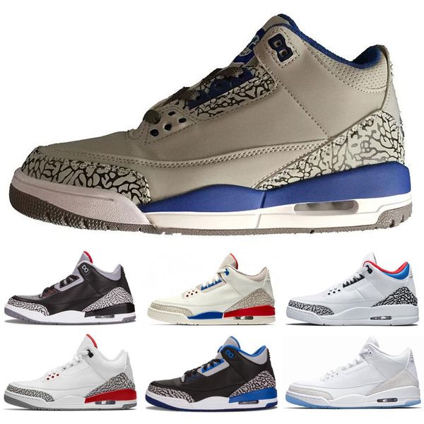 

белый черный цемент инфракрасный 23 wolf gray баскетбольная обувь кроссовки mens 3 3s хорошее качество версия us размер 7-13