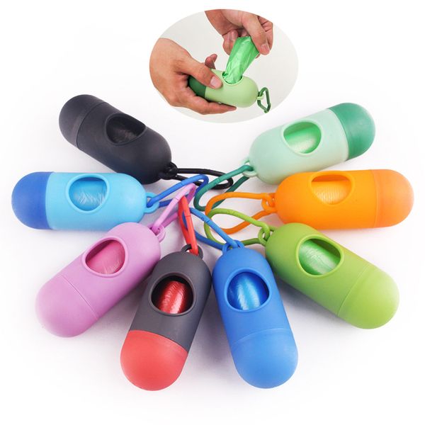 

1 pcs practical dog poop bags dispenser biodegradable shit poop waste bag hold box garbage poop bags set pets dogs trash cleaning supplies