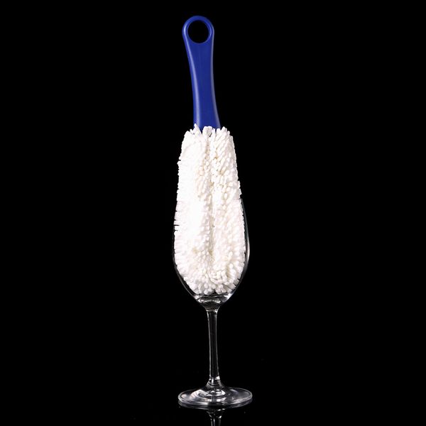 

long neck bendable foam tipped goblet glass decanter stemware cup washing brush