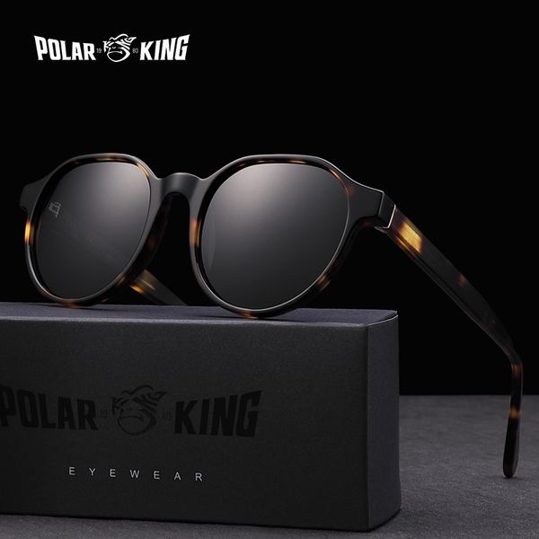 

polarking новые ацетатные поляризованные солнцезащитные очки бренд vintage style мужские солнцезащитные очки ручной работы для мужчин uv400, White;black
