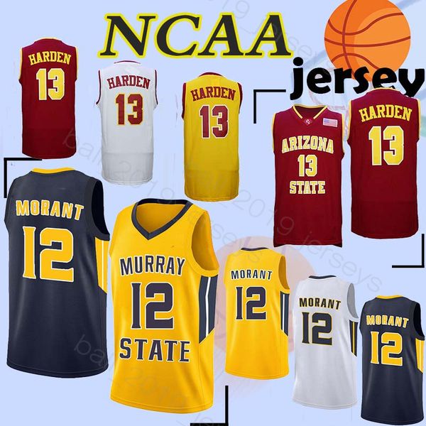

NCAA 12 Ja Morant Arizona State Sun Devils jerseys James 13 Harden HOT SALE College Basketball jerseys
