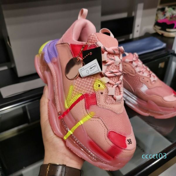 

fashion luxury designer men shoes casual sneakers fashion wild triple s sneakers mens basketball shoes size 35-45 type1 3ct, Black