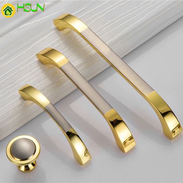 Modern Door Handles Kitchen Knobs Furniture Hardware Wardrobe