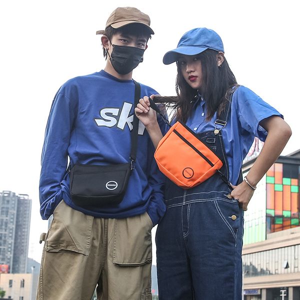 

ins messenger bag men's trend one shoulder trampoline bag small women's versatile hip hop street sports backpack