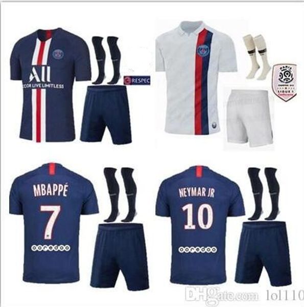 

2019 2020 PSG KIDS soccer jersey sets with socks maillots 18/19/20 Paris MBAPPE maillot de foot boys