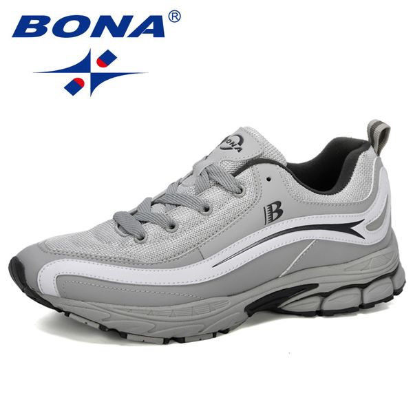 

bona 2019 new designer trend running shoes men's sports outdoor lace-up jogging shoes zapatillas hombre comfortable