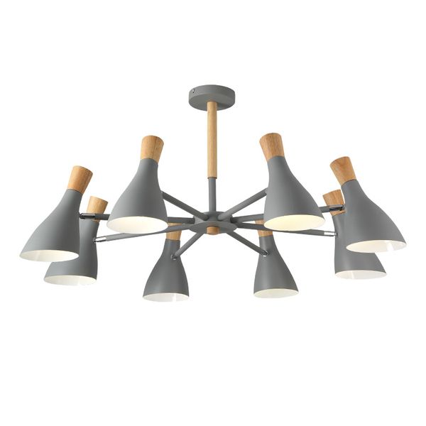 

nordic solid wood living room chandelier makaron tieyi fashion studio lamp modeling household small household showroom lamps
