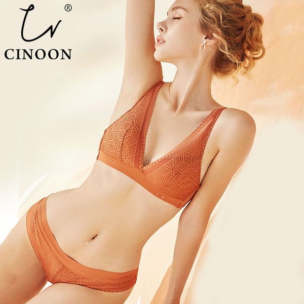 

cinoon new push up bra set глђбокий v brassiere lace нижнее беле Ѭђ онкий даий бгалеѬ к Red;black