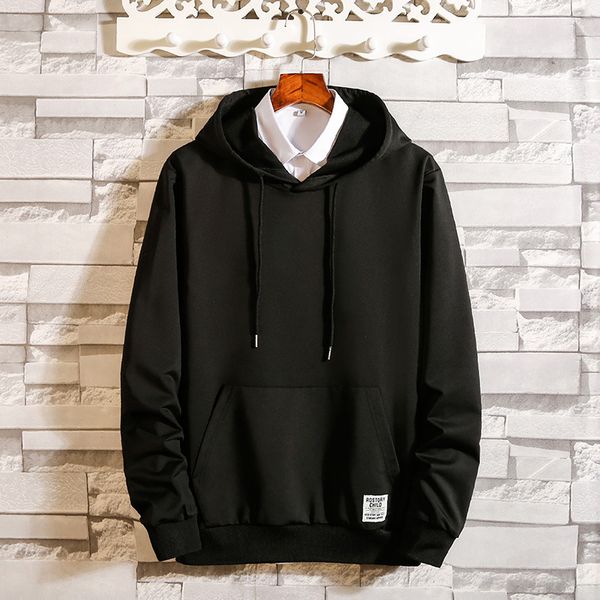 

понкий ил мђжкой одежд 2019 вена и оен новй ил  капоном пђие-fit  Black