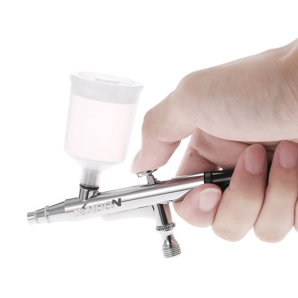 

kkmoon gravity feed double action airbrush for cake decoration making up tattoo manicure air brush nail tool 0.3mm