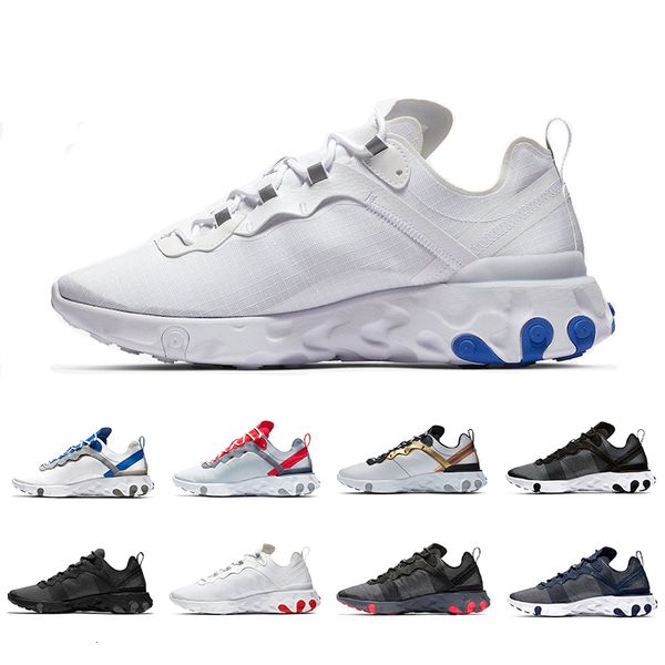 

new game royal jade grid pack taped seams react element 55 women men running shoes total orange designer trainers 55s sports sneakers 36-45