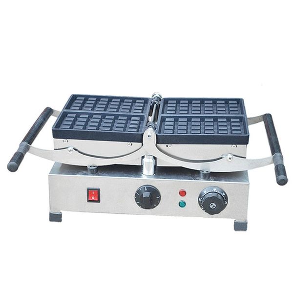 Beijamei Professional Electric Square Waffle Maker Factory Restaurant Flip Belga Waffle Realizzazione di Waffle Commercial Lattice Waffle Machines