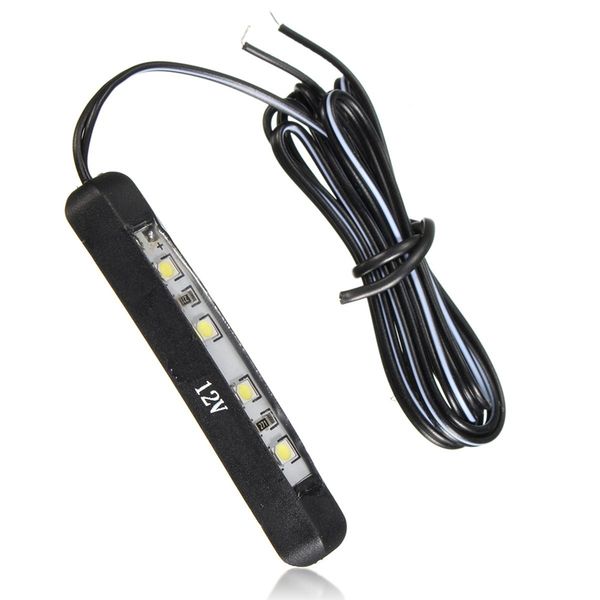 

4 led 12v car motorcycle quad atv mini smoke lens brake running license tiny rear number plate tail light lamp